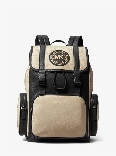 michael kors black nylon backpack